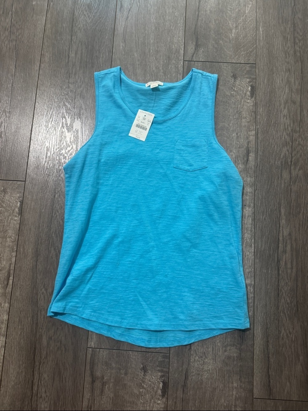 NWT crewcuts blue tank 12-14